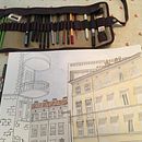 Urban Sketching in Trieste. Pintura em aquarela projeto de Raffaele Bini - 06.02.2021