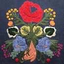 Final Project in Embroidery with the Stem Stitch. Bordado projeto de Laura Villamil - 07.02.2021