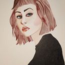 Retrato en acuarela a partir de una fotografía. Un proyecto de Pintura a la acuarela de Alba - 08.02.2021