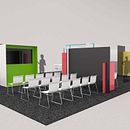 Stand Subdelegación de Innovación y Emprendimiento de la C.de Madrid. Design, 3D Design, e Eventos projeto de Lorena G.Miret - 01.01.2020