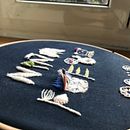 My project in Introduction to Raised Embroidery course. Un progetto di Design di Diane Miller - 09.02.2021
