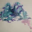 Misty Forest. Een project van Aquarelschilderen van luc_lemieux0 - 10.02.2021