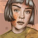 Mi Proyecto del curso: Retrato ilustrado con Procreate. Un projet de Illustration traditionnelle de Andrea Castillo González - 10.02.2021