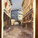 My project in Architectural Illustration with Watercolor course. Projekt z dziedziny Malowanie akwarelą użytkownika di_bach - 10.02.2021