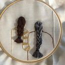 Meu projeto do curso: Técnicas para bordar cabelos em 3D. Bordado projeto de Daniela da Silva - 10.02.2021