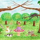 Decoração. Een project van  Interieurdecoratie, Traditionele illustratie, Kinderillustratie, Schilderij, Aquarelschilderen,  Beeldende kunst,  Acr y lschilderij van Sandra Reis - 11.02.2021