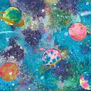Galaxia cósmica!!. Fine Arts, Painting, and Watercolor Painting project by Milena Clavijo J. - 02.19.2021
