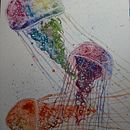 Mis medusas Ein Projekt aus dem Bereich Aquarellmalerei von Laura Novelles Crespo - 14.02.2021