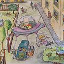 A U.F.O as a drawing teacher! Ein Projekt aus dem Bereich Artistische Zeichnung, Traditionelle Illustration und Skizzenentwurf von Giorgio Scavino - 15.02.2021