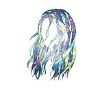 Meadow Galaxy Hair. Artistic Drawing, Digital Drawing, Digital Illustration, Digital Painting, Drawing, Traditional illustration, Painting, Portrait Drawing, and Watercolor Painting project by freja - 10.11.2020