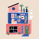 Casa de mi vecino. Projekt z dziedziny Trad, c i jna ilustracja użytkownika Camipepe - 15.02.2021