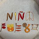 My project in Introduction to Raised Embroidery course. Bordado projeto de Sofia Murray - 16.02.2021
