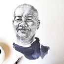 Retrato con tinta china y plumilla . Pengembangan Portofolio, Ilustrasi tradisional & Ilustrasi Tinta proyek oleh Manuela Murillo - 01.30.2021