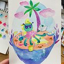 My project in Illustration Techniques with Watercolor and Gouache course. Un projet de Aquarelle de Alisa Pervukhina - 02.03.2021