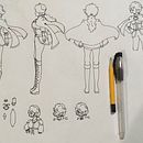 Mi Proyecto del curso: Dibujo de personajes manga desde cero . % Mariafernanda Dextre Pariona tarafından hazırlanan Geleneksel illüstras, on, Karakter Tasarımı, Çizgi roman, Kalem Çizimi, Çizim, Ve Manga projesi - 02.17.2021