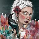 Mi Proyecto del curso: Retrato ilustrado en acuarela. Un proyecto de Pintura a la acuarela de Sofia Ramirez - 17.02.2021