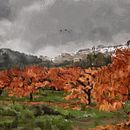 Mi Proyecto del curso: Otoño en Segorbe. Digital Drawing, Traditional illustration, Digital Painting, and Pixel Art project by Jorge Laffarga Gómez - 02.17.2021