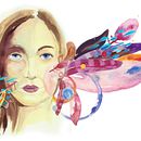 My project in Illustrated Portrait in Watercolor course. Un proyecto de Pintura a la acuarela de Jana Stašková - 18.02.2021
