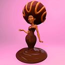 My project in Creation of Characters: From 2D to 3D course - Miss Chocolate. Un progetto di Character design 3D di Noemi - 18.02.2021