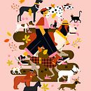 Mi Proyecto del curso: Ilustración vectorial: merci à Owen Davey, j'ai appris des bonnes choses !. Een project van Creatieve consultanc, Creativiteit met kinderen y Digitale illustratie van Annick Piron - 22.02.2021