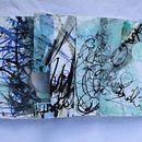 Concertina book using asemic writing. Un progetto di Disegno artistico, Rilegatura e Creatività di goldsmithlc - 20.02.2021