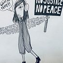 rebel-bird-self-portrait. Traditional illustration project by Caryn Jackson - 02.20.2021