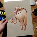 Mi Proyecto del curso: Ilustración con pastel y lápices de colores. Un progetto di Character design e Illustrazione tradizionale di Lucia Astuy - 20.02.2021
