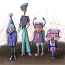 Niñas Andróginas: El fenómeno de las MiniPilis. Desenho digital, e Design de personagens projeto de Tania Malzoni - 21.02.2021