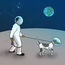 Paseo Espacial - Space walk . % Sara C. Fraguas tarafından hazırlanan Editör, al Tasarım, Editor, al İllüstras, on, Geleneksel illüstras, on, Dijital İllüstras, Ve on projesi - 02.22.2021