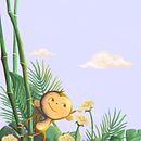 Children Book, Meraklı Maymun. Design de personagens, Ilustração infantil, Ilustração digital e Ilustração editorial projeto de Esra Kalay Dönmez - 22.02.2021