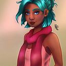 My project in Female Character Portraits in Procreate course . % Angela Romo tarafından hazırlanan Karakter Tasarımı, Dijital İllüstras, Ve on projesi - 02.22.2021