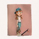 Skater ( Concurso School of Games). Een project van Digitale illustratie van Adrian Vazquez - 15.04.2020