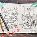 English Bulldog Coloring Book . Un proyecto de Diseño gráfico, H, lettering, Ilustración tradicional, Ilustración digital e Ilustración infantil de Adriana Stein - 22.02.2021