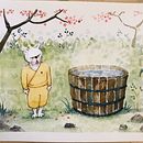 Mi Proyecto del curso: Ilustración en acuarela con influencia japonesa. Un progetto di Disegno, Progettazione 3D e Pittura ad acquerello di Paula Jaime - 22.02.2021