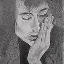 Retrato a lápiz de Bob Dylan. Een project van  Tekening, Tekening met potlood,  Portrettekening y Realistische tekening van Chema Barberarena - 22.02.2021