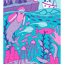 Mermaid Poster. Children's Illustration project by Angie Juanto - 02.23.2021