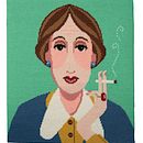 Virginia Woolf needlepoint Ein Projekt aus dem Bereich H und werk von Emily Peacock - 24.02.2021
