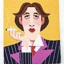 Oscar Wilde needlepoint Ein Projekt aus dem Bereich H und werk von Emily Peacock - 24.02.2021