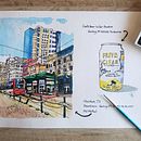 Una vista del Downtown de Houston, TX.. Street Art, Watercolor Painting, and Sketchbook project by Antonio Pimentel - 02.25.2021