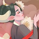 The Ox. Ilustração tradicional, Ilustração digital e Ilustração vetorial projeto de Graciela Williams - 26.02.2021