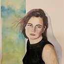 Autorretrato . Un proyecto de Pintura a la acuarela de Rocío - 26.02.2021
