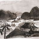My project in India Ink Illustration with Japanese Influence course. Un projet de Illustration à l'encre de Kally Quah - 27.02.2021