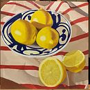 My painting of lemons, bowl and cloth. Un progetto di Pittura ad olio di alpal1968 - 27.02.2021