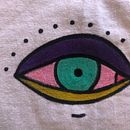 Camisa oversize denim ojos. Un proyecto de Diseño, Diseño de moda e Ilustración tradicional de Dalila Guzmán Blanco - 01.03.2021