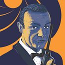 Sean Connery as James Bond 007. Een project van Traditionele illustratie van Kacper Brzezicki - 01.03.2021