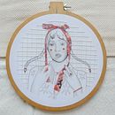 Lazo. Embroider, Traditional illustration, and Fiber Arts project by Yamila Yjilioff - 03.01.2021