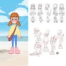 My project in Character Design for Animation with Photoshop course . Design de caractere de Noemi Buzzi - 03.02.2021