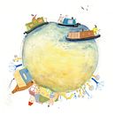 Living in a Narrowboat. Un proyecto de Ilustración tradicional de Cristina Gil - 02.03.2021