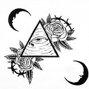The All-Seeing-Eye (Illustration) . % Gustavo Carreira Menezes tarafından hazırlanan Mürekkep İllüstras, onu, Ve Dövme Tasarımı projesi - 08.07.2019