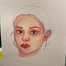 Mi Proyecto del curso: Retrato ilustrado en acuarela. Een project van Aquarelschilderen van elizabeth kolyada - 04.03.2021